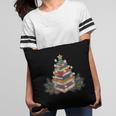 Christmas Book Reading Reader Xmas Bibliophile -Adult Christmas Tree Book Modern Pillowcase