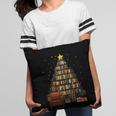 Christmas Tree Bookshelf Book Lover Library Pillowcase