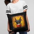 Colorful Sketch Oil Painting Of A Bat Reading Book Pillowcase