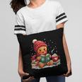 Cozy Gingerbread Christmas Reading Book Xmas Snowflakes Fall Pillowcase