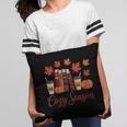 Cozy Season Autumn Leaves Books Pumpkins Fall Halloween Pillowcase Cozy Season Autumn Leaves Books Pumpkins Fall Halloween Pillowcase