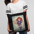 The Crimson Crescent 90s Retro Comic Book Superheroine Art Pillowcase The Crimson Crescent 90s Retro Comic Book Superheroine Art Pillowcase