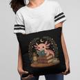 Cute Axolotl Reading Books Cozy Bookworm Pillowcase
