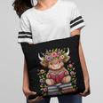 Cute Baby Highland Cow With Reading Book Bookworm Pillowcase