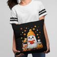 Cute Beanie Ghost Bookworm Cozy Book Reading Halloween Pillowcase Cute Beanie Ghost Bookworm Cozy Book Reading Halloween Pillowcase