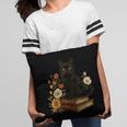 Cute Cat Book Flowers Pillowcase Cute Cat Book Flowers Pillowcase