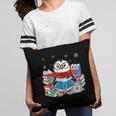 Cute Christmas A Penguin Reading Book Snowflake Hot Teacher Pillowcase
