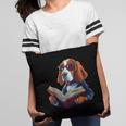 Cute Dog Basset Hound Reading Book Pillowcase