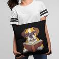 Cute Dog Boxer Reading Book Pillowcase