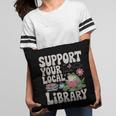 Cute Frog Support Your Local Library Librarian Book Lover Pillowcase