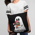Cute Ghost Holding Books Bookish Christmas Pillowcase