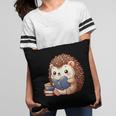 Cute Hedgehog Book Lover Readers Animal Reading Pillowcase