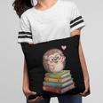 Cute Hedgehog Reading Books Animal Lover Reader Bookworm Pillowcase