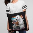 Cute Polar Bear Is Reading a Book Reading Polar Bear Pillowcase