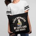 Easily Distracted By Cats & Books Tee Reader Book Worm Pillowcase