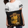 Easily Distracted By Cats And Books Cute Cat Book Lover Pillowcase