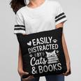 Easily Distracted By Cats And Books Reading Apparel Pillowcase
