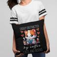 Easily Distracted By Coffee Cats And Books Pillowcase