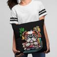 English Bulldog Reading a Book Dog Pillowcase