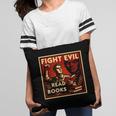 Fight Evil Read Books Propaganda Poster Pillowcase