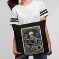 Floral The Reader Tarot Card Skeleton Reading Book Pillowcase