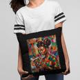 Geometric History Educated Women Reading Book Melanin Pillowcase