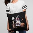 Ghost Reading Book Coquette Bow Halloween Girl Toddler Kid Pillowcase