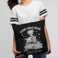 Good Girls Read Bad Books Skeleton Reading Book Halloween Pillowcase Good Girls Read Bad Books Skeleton Reading Book Halloween Pillowcase