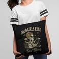 Good Girls Read Bad Books Vintage Skeleton Reader Pillowcase