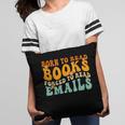 Groovy Born To Read Books Forced To Read Emails Reading Pillowcase