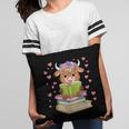 Highland Cow Reading Book Floral Bookworm Pillowcase Highland Cow Reading Book Floral Bookworm Pillowcase