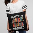 I'm With The Banned Librarian Banned Book Lover Reader Pillowcase