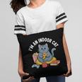 I'm An Indoor Cat Introvert Pizza Popcorn Book Gamer Cat Pillowcase