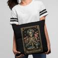 The Introvert Skeleton Tarot Card Coffee Book Lover Pillowcase