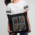 It's Too Nonfictiony Outside Reading Quote Bookish Pillowcase