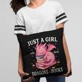Just A Girl Who Loves Dragons And Books Dragon Reading Lover Pillowcase