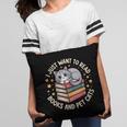 I Just Want To Read Books And Pet Cats Cat And Book Pillowcase