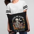 Leave Me Alone Skeleton Reading Book Floral Moon Librarian Pillowcase