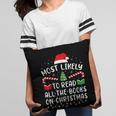 Most Likely To Read A Book On Christmas Family Matching Xmas Pillowcase