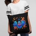 Little Ghost Coffee Tee Spooky Season Ghost Reading Book Pillowcase