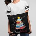 Merry Bookmas Book Christmas Tree Lights Xmas Men Women Kids Pillowcase