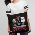 Nothing Beats Reading Rock Paper Scissors Book Lover Library Pillowcase