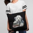 Old English Sheepdog Books Reading Dog Breed Graphic Pillowcase