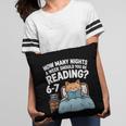 Orange Cat Reading Book 67 Six Seven Meme Pillowcase