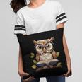 Owl Reading A Book Perched On A Branch Bookworm Pillowcase