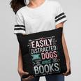 Pet Lover Easily Distracted By Dogs And Books Joke Men Pillowcase