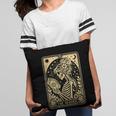 The Reader Tarot Card Book Lover Skeleton Reading Book Pillowcase