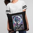 The Reader Tarot Card Reading Skeleton Skull Book Lover Pillowcase