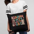 Reading Is My Favorite Sport Retro Groovy Book Lovers Pillowcase
