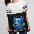 Readsolotl Blue Kawaii Axolotl Book Lover Reading Pillowcase